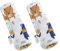 Medi Partners Gurtpolster Kinder 2 Stück Autogurt Polster Gurtschutz für Auto - 17x22cm 100% Baumwolle Minky Schulterpolster Kids Gurt Schutz Sicherheitsgurt (Boho Animals mit beige Minky)