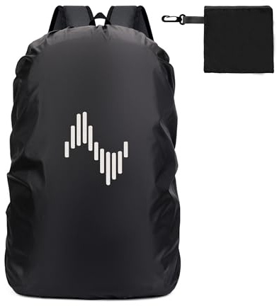 Musiin Backpack Waterproof Rain Cover, 70L Reflective Backpack Cover(Black) | Storage Pouch, Protects Musical Instruments and Gear from Rain, for Hiking, Travel, Camping, Outdoor Show Activities