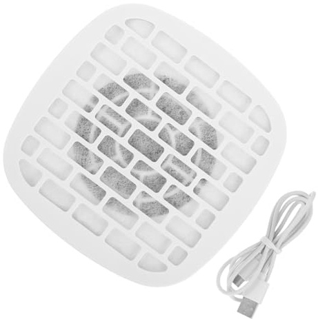 CIYODO Rechargeable Nail Dust Collector with Reusable Filter Quiet Manicure Vacuum Cleaner for Acrylic Polishing Compact White Nail Dust Extractor for Salon and Home Use