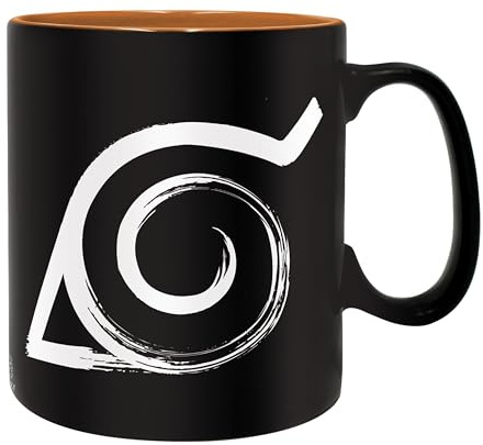 ABYstyle – NARUTO SHIPPUDEN Mug 460 ml Konoha – Produit Officiel – Grand Contenant – Tasse Céramique