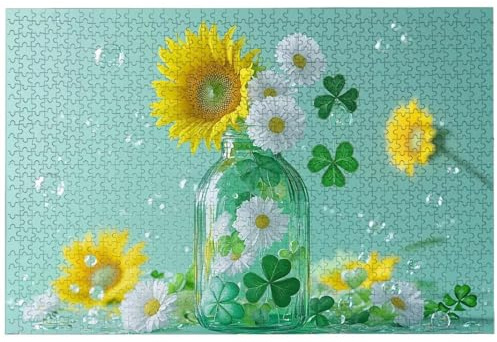 Puzzle 6000 Teile, Blume Puzzle 6000 Teile Erwachsene, Flasche Holzpuzzle Erwachsene für Heimunterhaltung, EIN Herausforderndes Rätsel, Puzzlespiele für Die Ganze Familie, Wanddeko, Geschenke, -8815