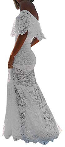 Susenstone Femme Robe Longues Ete Chic Elegante Vintage Sexy Dentelle Mode Casual Confortable Robes De SoiréE Longue Dress De Plage