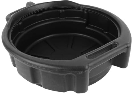 Motorölwanne Motoröl-Tropfauffangwanne, Ölablasswanne, 10 L, Schwarzer Kunststoff, Spritzwassergeschützt, Für Zuhause, Arbeit, Werkstatt Ölwanne mit Bohrung