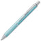 Pentel BL407LS-A EnerGel Liquid-Gel-Roller Sterling mit matt-blaue Oberfläche, Strichstärke 0.35 mm, Kugeldurchmesser 0.7 mm, schwarz, 1 Stück (1er Pack)