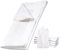 Damast Tischdecke Größe wählbar - Serviette Gastro Edition Weiss 6 x Serviette 50 x 50 cm mit Atlaskante Mundserviette aus 100% Baumwolle