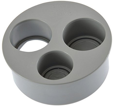 Tampon de réduction PVC gris 2 sorties operculés - Femelle - Ø 100 - 40 - 40 - 32 mm - Girpi