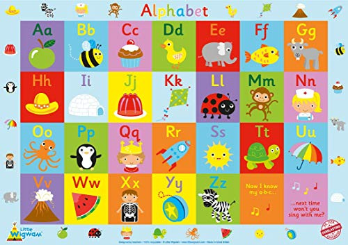 Little Wigwam Alphabet No Tear Guarantee Educational Poster (60 x 42cm)