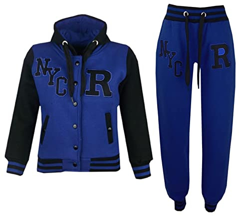 A2Z 4 Kids Unisex Girls Boys Baseball Tracksuit R Fashion Fox - T.S Baseball NYC Royal 5-6