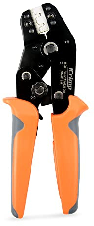 Iwiss XH2.54/3.96, ph2.0, PX, kk254, JST, Molex, Dupont, D-Sub Terminal Crimping Herramienta crimpadora sn-01bm carraca AWG28 – 20 (0,08 – 0,5 mm²)