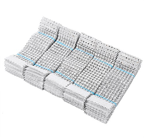 50/100 Silber/golden Serviette Ringe 8 Reihen Stuhl Schärpe Ring Diamant Mesh Wrap Schleifen, Halterung Party Hochzeit Bankett-Tisch Bouquet verpackt Jahrestag Dekorative