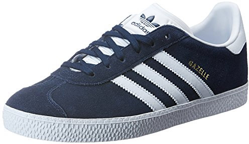 adidas Gazelle J, Sneakers Unisex - Bambini e ragazzi, Blu Collegiate Navy Ftwr White Ftwr White, 39 1/3 EU