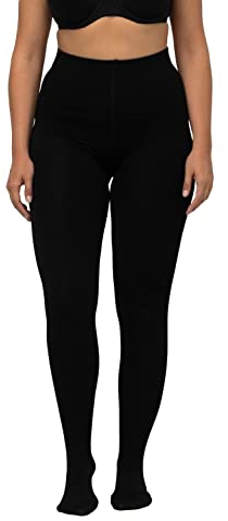 Ulla Popken Damen Thermo-strumpfhose Strumpfhose, Schwarz, 56-58 EU