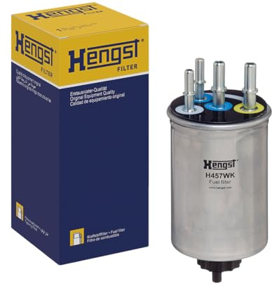 HENGST - Kraftstofffilter H457WK - Hochwertiger Kraftstoff-Leitungsfilter für KFZ - Entfernt Staub und Schmutz aus Otto- oder Dieselmotoren - Schützt das Einspritzsystem