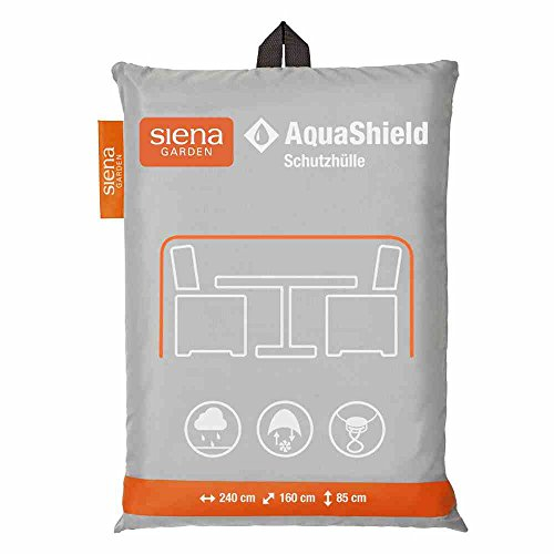 Siena Garden D41168 AquaShield Sitzgruppenschutzhülle,grau, mit Active Air System, 240x160x85cm