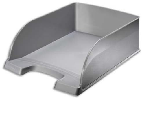 4 x Briefablage Plus Jumbo A4 aus Polystyrol in Silber
