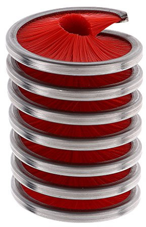 SM SunniMix Climbing Rope Cleaning Brush, 8-13mm Ropes Spiral Cleaner Tool, Outdoor Mountaineering Equipment, Red