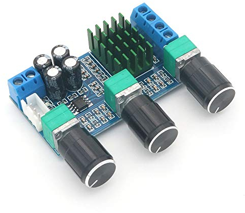 DollaTek XH-M567 DC12-24V 80Wx2 Digital Audio TPA3116D2 Treble Bass Regulating Preset Pre amplifier Board