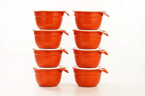 TUPPERWARE Rührschüssel Schüssel klein 650 ml (8) terraotta mit Deckel Combiplus