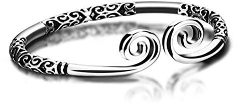 925 Sterling Silber Armband, Persönlichkeit Mann Thai Silver Dragon Armreif, Mode Frauen Massiv 925 Silber Armband Im Chinesischen Stil, Schmuck Armband Zubehör Paar Festival Geschenk Der Freundsch