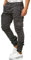 Indicode Hombres Alex Pantalón Cargo de algodón con 6 Bolsillos Iron M