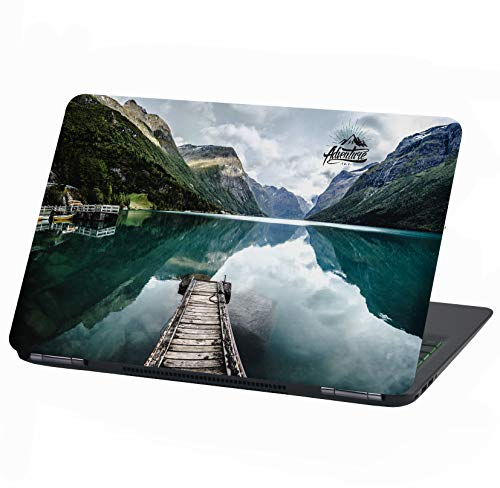 Laptop Folie Cover Adventure Klebefolie Notebook Aufkleber Schutzhülle selbstklebend Vinyl Skin Sticker (15 Zoll, LP28 Norwegen Fjord)