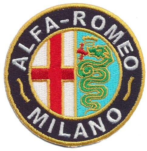 Alfa Romeo Milano Patch Aufnäher Aufbügler Automobile Sportwagen Italien
