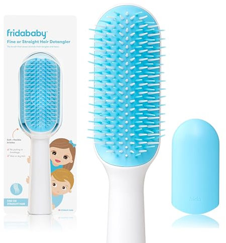 Frida Baby 【Kleinkindhaarbürste】Starke Borstenhaarbürste für feines oder glattes Haar