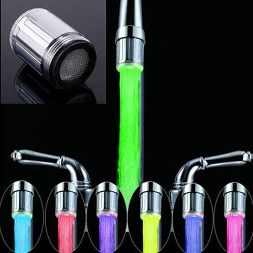 7 Colori RGB Colorato LED Luce Doccia Rubinetto Bagno Spruzzatura Testa Acqua Rubinetto Adorabile Qualità e Pratico