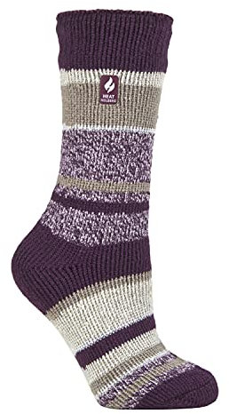 HEAT HOLDERS - Damen Extra Warm Innen Flauschig Thermosocken für Geschenk | Socken für Winter (DE/NL/SE/PL, Numerisch, 37, 42, Regular, Regular, Plum (Provence))