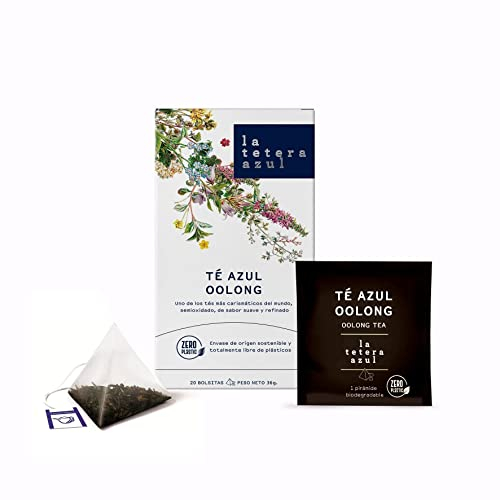 LA TETERA AZUL Te Azul Oolong En Pirámides. 20 Pirámides Envueltas Individualmente.