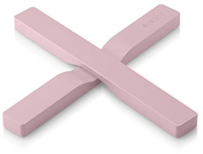 EVA SOLO | 2 Magnet. Untersetzer Rquartz | Kann über Kreuz gelegt und zweigeteilt Werden | Topfuntersetzer in elegantem Design | Rose Quartz