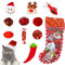 Juguetes Gatos, 10 Piezas Juguetes para Gatos de Navidad Interactivos Juego para Gatitos Juego de Bolsas de Regalos