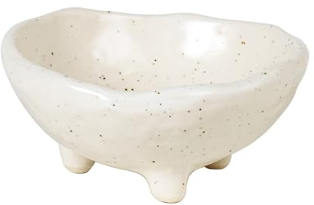 Broste Copenhagen Nordic Vanilla Schale S mit Füßen 8,5 cm