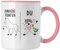 Trendation - Beste Tante Geschenk Tasse mit Spruch Kaffeetasse für Tante Geschenkidee (Rosa)