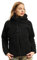 Brandit Women Teddyfleece Jacket Hooded, Farbe: black, Größe: 4XL