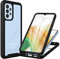 CENHUFO Coque Samsung A33 5G, Antichoc Housse avec Protection d'écran, 360° Protégé Téléphone Etui Double Face Case Robuste Transparent Portable Intégrale Coque pour Samsung Galaxy A33 5G - Noir