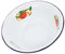 Luxshiny Salatschüssel Apfel Emaille Schüssel Vintage Schale: Rührschüssel Salatschüssel Suppenschale Apfel Muster Dessert Snack Suppen Nudel Servierschale Restaurant Waschtisch Schüssel Emaille