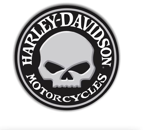 Harley Davidson Schädel Motorrad Sticker, Aufkleber, Doppelpack, mehrere Größen (10)