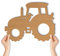Wandlampe Traktor I Nachtlicht Schlummerlicht Kinderzimmer Kinder Mädchen Junge I MDF Holz Batteriebetrieb