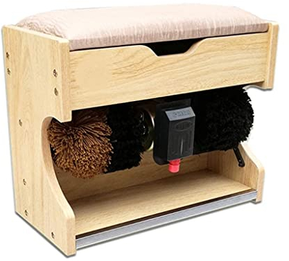 Cireuse à chaussures Cireuse à induction électrique avec boîte de rangement et coussin moelleux utilisé comme tabouret à chaussures Convient pour la maison et les affaires (A 50cm) (A 50cm)