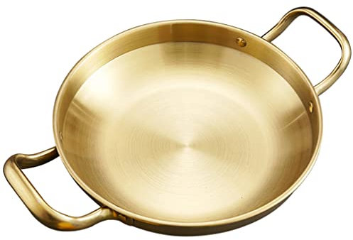 Zerodeko Stainless Steel Seafood Pot Double Ear Hot Pot for Restaurant Use Korean Ramen and Energy-Saving Cooking Versatile for Induction and Gas Stoves