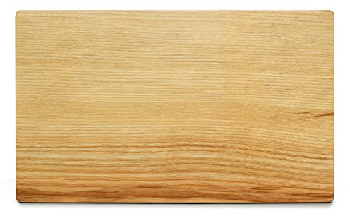 Großes Frühstücksbrettchen aus Kerneschen Holz - 30 x 18 x 1,5 cm - Extra dickes Schneidebrett - Robustes Brotzeitbrett - Küchen Geschenke