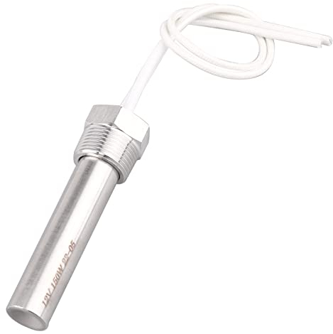 AIICIOO Riscaldatore dell'acqua a cartuccia 3/4 pollici flangia in acciaio inox resistente elemento riscaldante 12 V 150 W