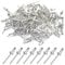BESTYCHAO 100pcs Aluminium Blind Rivet, Open End Rivet Pop Rivet, Pack of 100 4mm x 12mm
