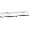 vidaXL Lit Surélevé, Jardinière d'Extérieur en Rotin, Pot de Fleurs,Bac à Plantes, Boîte de Plantation Jardin Balcon, 160x40x23 cm Polypropylène