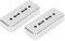 Metall P90 Abdeckung Zubehör 11×7×2 2 Stück Pickup Abdeckung Hochwertige Silber Verchromung Abs Musikinstrument Zubehör