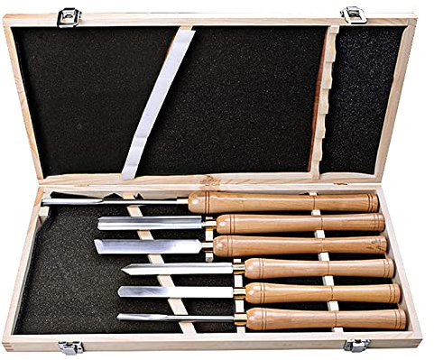 6 Stück Holz Drechselwerkzeug,Profi Drechselmesser Drechseleisen-Satz,Holzdrehmaschinen Meißel Set, Holz Schnitzwerkzeuge Stechbeitel Set Für Holzschnitzereien Anfänger Und Hobby Drechsler