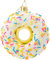 SIKORA BS664 Donut Christbaumschmuck Glas Ornament Weihnachtsbaum Anhänger