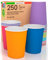 250 Bicchieri Colorati in Carta 200ml UltraMix 10 Colori Ecologici Biodegradabili Monouso Made in Italy Asporto Bevande Calde Acqua - Prodotto e Confezionato in Italia