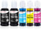 Clywenss 102 103 Ink Bottle Set Refill Compatible with for ET-2710 ET-2711 ET-2712 ET-2714 ET-2715 ET-2720 ET-2721 ET-2726 ET-4700, 5-Pack (2 Black, 1 Cyan, 1 Magenta, 1 Yellow)